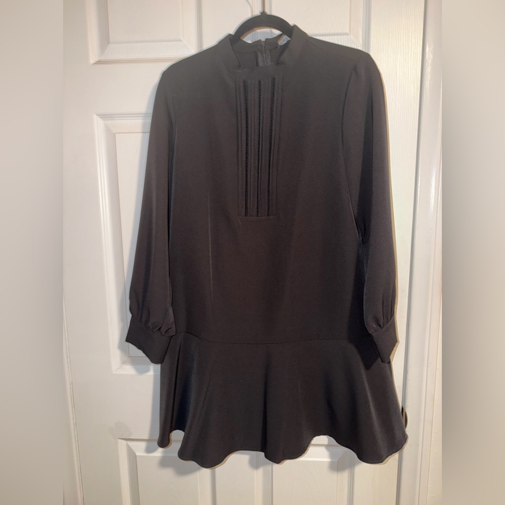 Zara Black Long Sleeve Dress